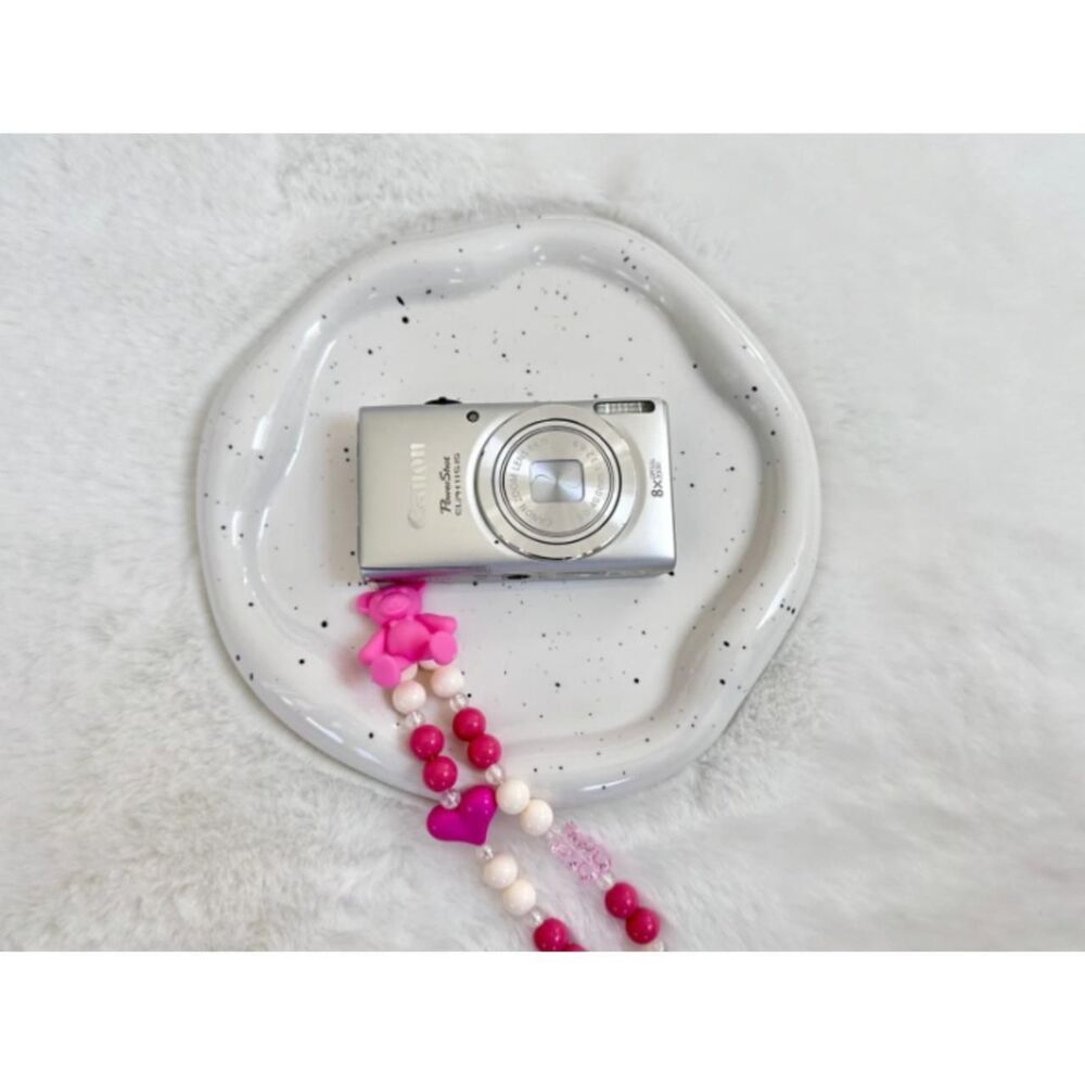 Canon Silver and White Cameras-and-accessories